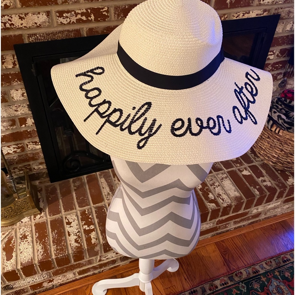 Bridal Hat “Happily Ever After…”!! Never used. Adjustable Head.